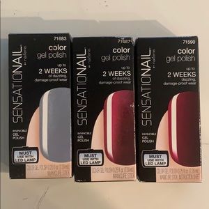 Sensationail gel polishes NWT set bundle